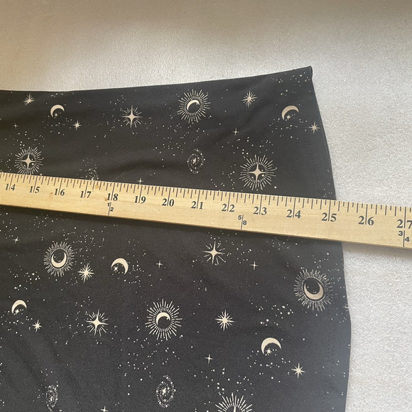 Y2K NOBO No Boundaries Tank Top Junior Large 11/13 Black Celestial Stars Moon - Picture 7 of 7